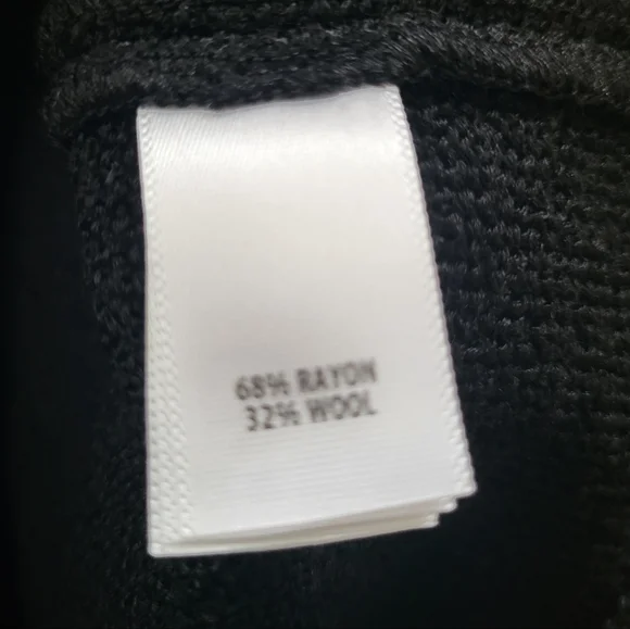 St. John Collection Boucle Wool Blend Fringe-Trim Blazer Black Navy Size 10 - Picture 10 of 12